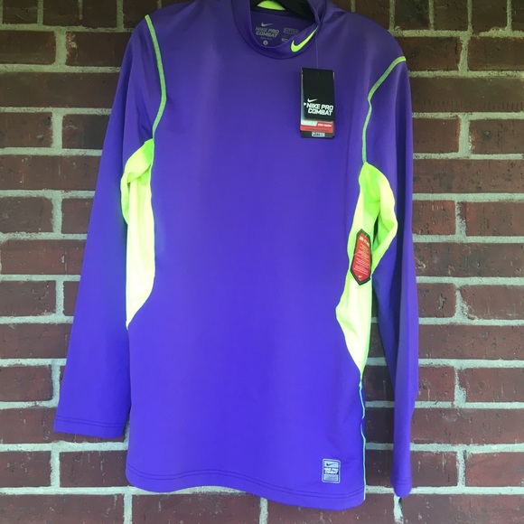 Nike Other - New Nike Pro Men L Fitted Purple Shirt